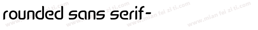 rounded sans serif字体转换